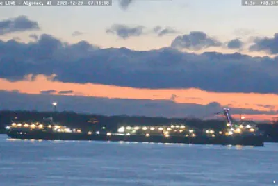 m/v Saginaw(3) at sunrise jigsaw puzzle