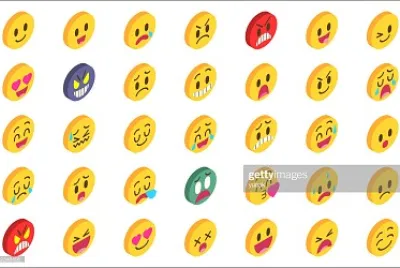 Isometric emoji set