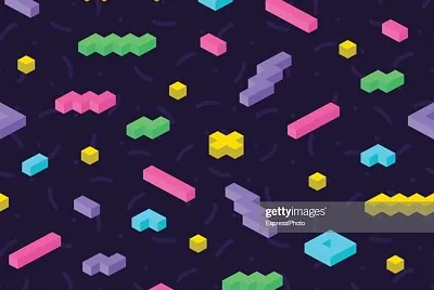 retro bright colors