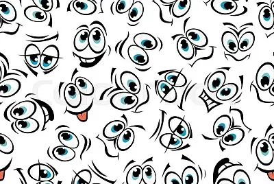 Funny cartoon comics faces