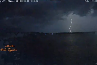 Algonac,MI/USA Lightning Strike jigsaw puzzle