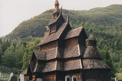 Eglise en bois debout, Borgund, Norvege