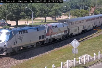 Ft Madison,IA/USA Amtrak #4  with engine #61   #42