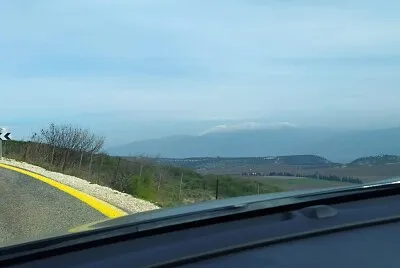 Golan Heights, Israel, view from the car