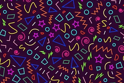 Memphis Neon Geometric