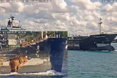 m/v Florence Spirit damaged.  (m/v Alanis)