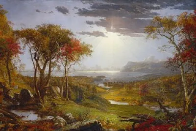 Cropsey automne sur l 'Hudson