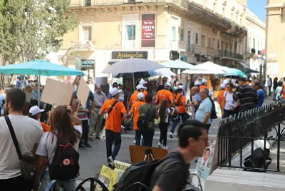 Drumming Band in Valetta Town, Malta 2019