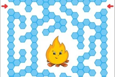 color maze game for kids