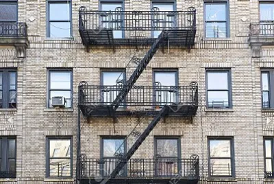 Fire escape in Brooklyn, NYC