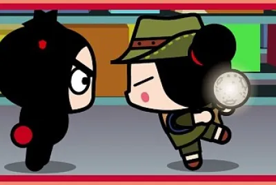 pucca intenta besar a garu pucca