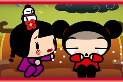 ching trata de tranquilizar a pucca pucca