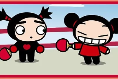 pucca juega con garu ping pong pucca