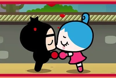 pucca mira a garu y ring ring besÃ¡ndose pucca