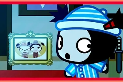 garu oye la voz de pucca y se pone nervioso pucca