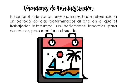 Vacaciones de administraciÃ³n