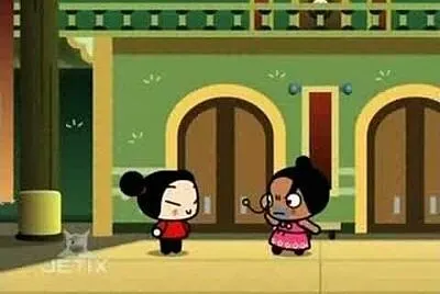 chang entrena a pucca para jugar ping pong pucca