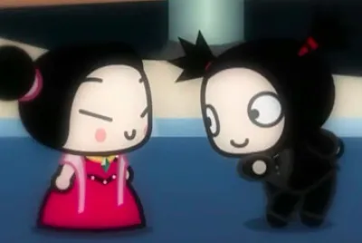 garu le pide a pucca que baile con el pucca