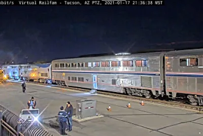 Amtrak #1 Refueling   Refilling potable water