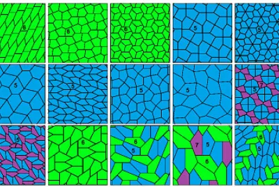 pentagonal tiling colored