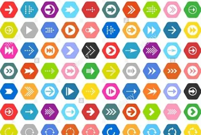 100 arrow signs