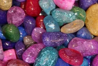 colored pebbles