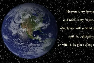 earth is my footstool