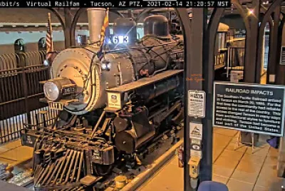 Tucson,AZ/USA Steam Engine on display