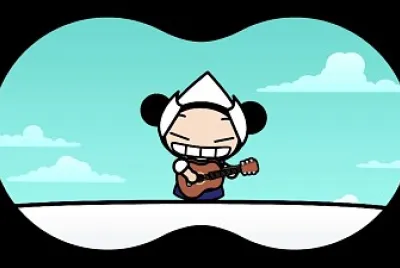 tobe mira como pucca toca la guitarra pucca