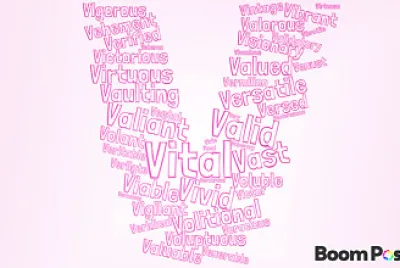Positive adjectives,V