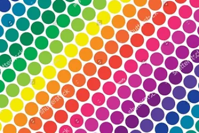 Rainbow Colored Dots