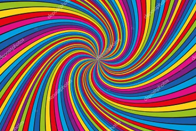Multicolored Lines Spiral