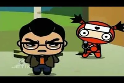 garu se disfraza y un productor lo confunde pucca