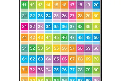 colorful numbers 1-100 jigsaw puzzle