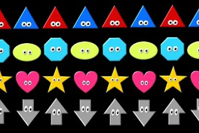 ABAB Pattern with Shapes   Colors
