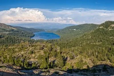 Donner Lake as seen from Donner Pass jigsaw puzzle