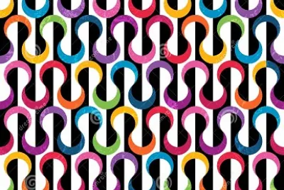 colored geometric pattern