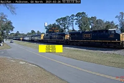 CSX OCS train passing Folkston,GA/USA