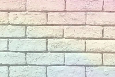 pastel rainbow brick wall