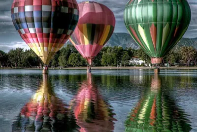 reflets de ballons