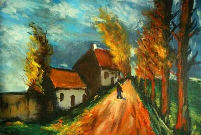 Vlaminc chemin rouge jigsaw puzzle