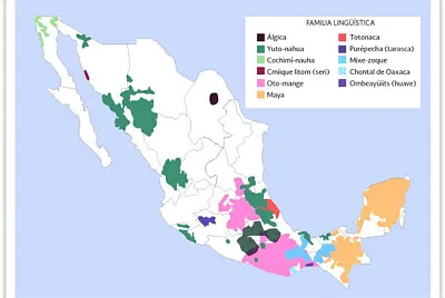 Mapa de lenguas indígenas en México