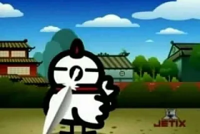 el pollo de ching va a pelear con un pato pucca