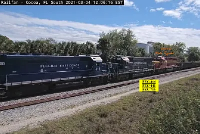 Florida East Coast 416, 441,   716 at Cocoa,FL/USA