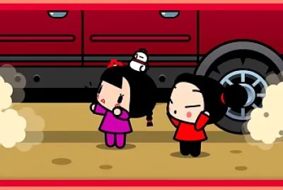pucca y ching piden que no hagan ruido pucca