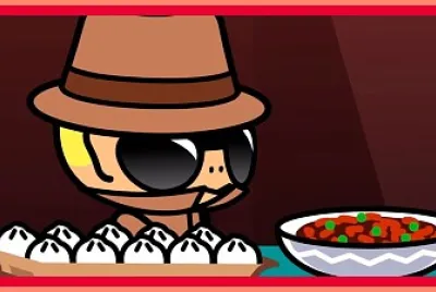 dada se pone satisfecho por la comida pucca