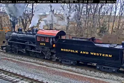 #475 Norfolk   Western steam engine   tender