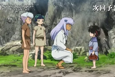 shiori y setsuna se conocen hanyo no yashahime
