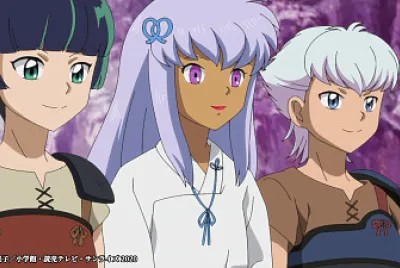 shiori le dice a setsuna que debe irse hanyo no yashahime