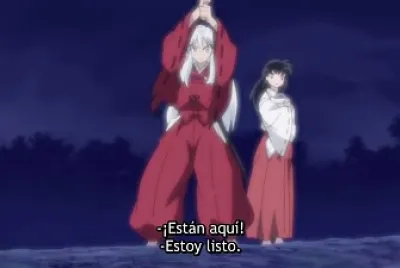 inuyasha saca su espada hanyo no yashahime